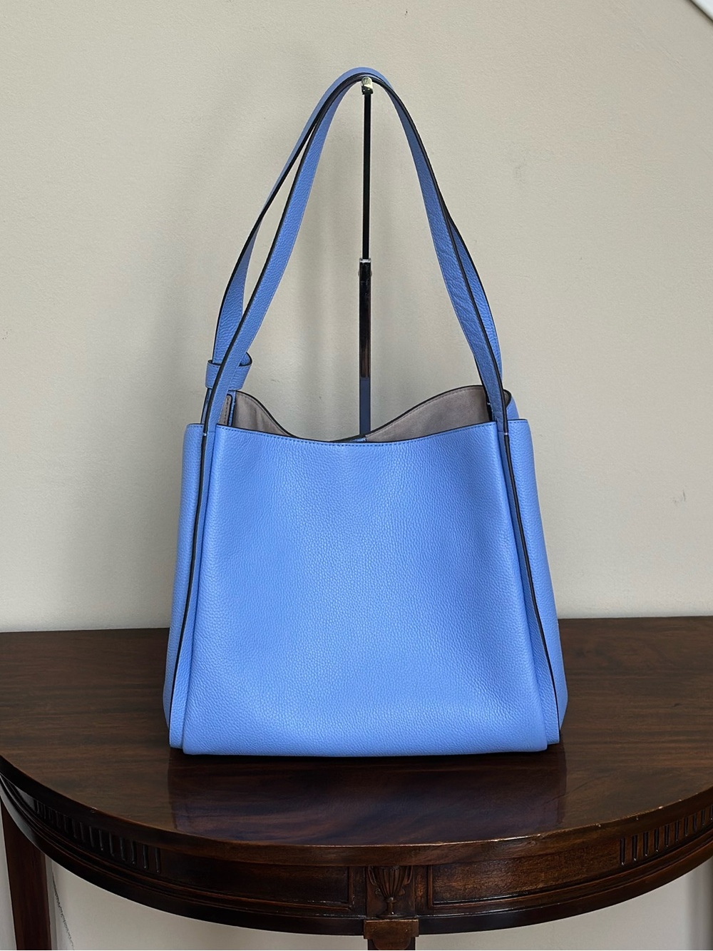 Kate Spade Knott Large Shoulder Bag - Periwinkle Blue - Like New! See Video! - Picture 9 of 12